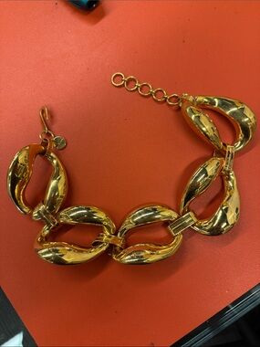 Gold Oversized Link Necklace - Women's Statement Jewelry